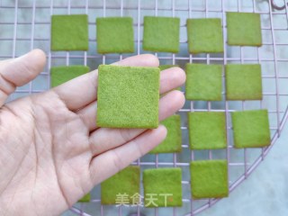 抹茶&原味白色恋人饼干的做法步骤：7