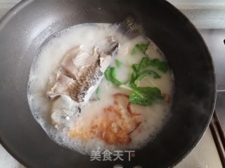鲫鱼荷包蛋汤的做法步骤：8