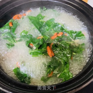 十分钟靓汤：枸杞叶滚猪肝汤的做法步骤：8