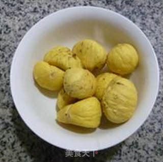 咸肉板栗大米粥的做法步骤：2