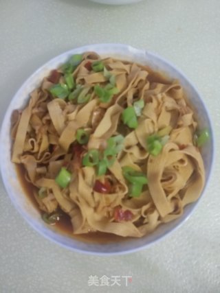 辣味炖豆皮的做法步骤：9
