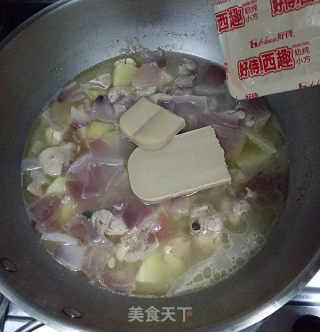 彩蔬奶炖鸡腿肉的做法步骤：11