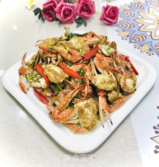 炒螃蟹的做法步骤：11
