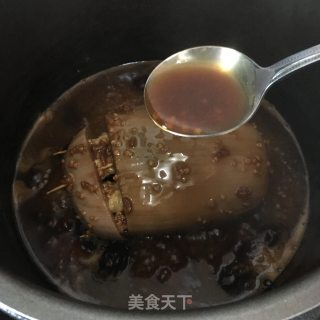 黑糖红枣双米藕的做法步骤：9