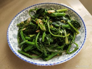 清炒油菜花的做法步骤：6