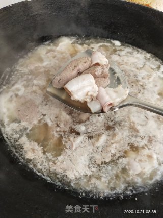 猪杂油菜汤的做法步骤：8