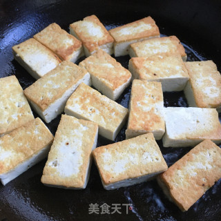 白菜豆腐炖粉丝的做法步骤：4