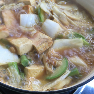 白菜豆腐炖粉丝的做法步骤：10