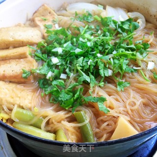 白菜豆腐炖粉丝的做法步骤：12