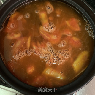 番茄龙胆鱼尾汤的做法步骤：8
