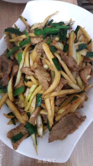 茭白炒肉的做法步骤：10