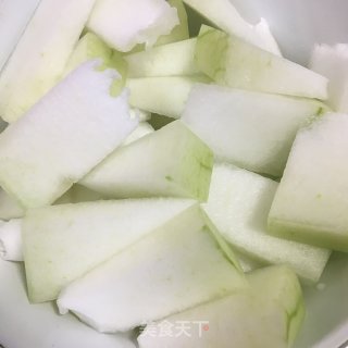 香菇丸烧冬瓜的做法步骤：1