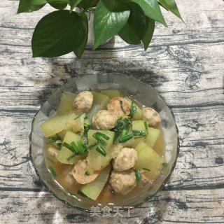 香菇丸烧冬瓜的做法步骤：10