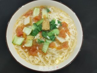 西红柿挂面汤的做法步骤：12