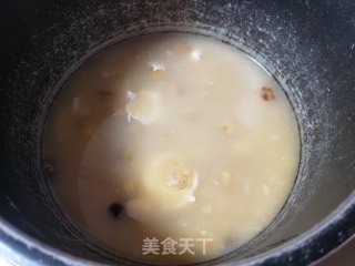 咸鸭蛋眉豆粥的做法步骤：5