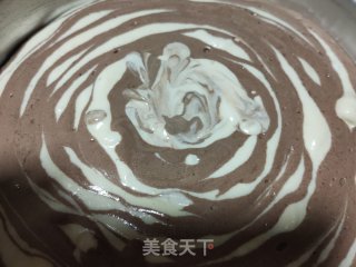 10寸斑马纹戚风蛋糕的做法步骤：27