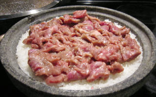 石锅牛肉饭的做法步骤：6