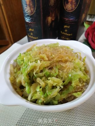 包菜炒粉丝的做法步骤：6