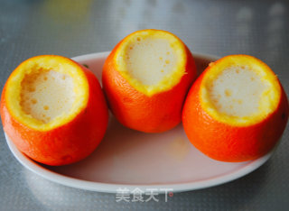 鲜橙蒸蛋的做法步骤：4