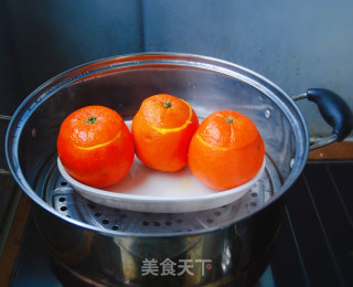 鲜橙蒸蛋的做法步骤：5