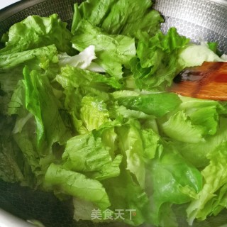 炒生菜的做法步骤：5