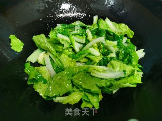 青菜炒黑木耳的做法步骤：4