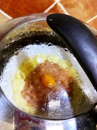 玉子豆腐蒸肉末的做法步骤：3