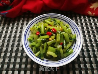 焯拌白萝卜梗儿的做法步骤：12
