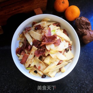 宣威火腿炒茭白的做法步骤：12