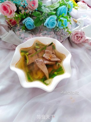 泡菜猪肝汤的做法步骤：10