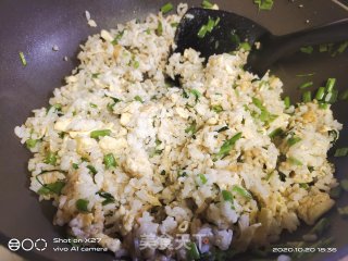 空心菜蛋炒饭的做法步骤：6