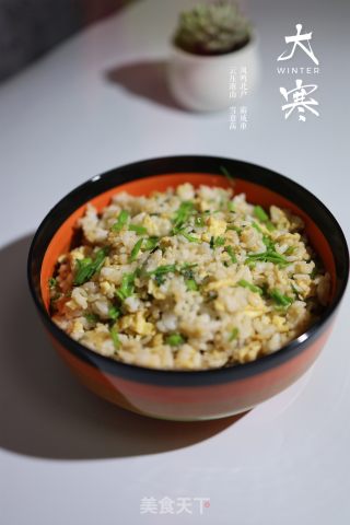 空心菜蛋炒饭的做法步骤：7