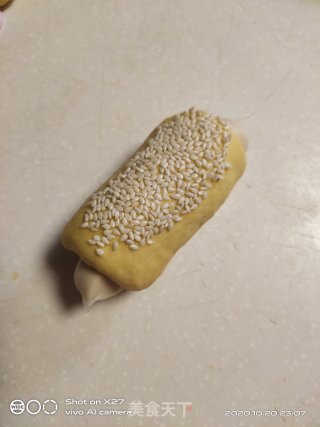 南瓜热狗面包卷的做法步骤：10
