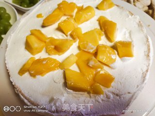 青提芒果生日蛋糕的做法步骤：5