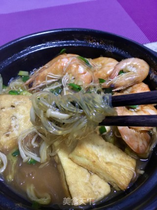 “白菜”白菜豆腐粉丝虾煲的做法步骤：18
