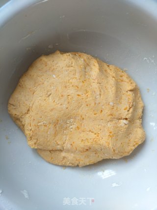 桂花酒酿南瓜豆沙圆子的做法步骤：5