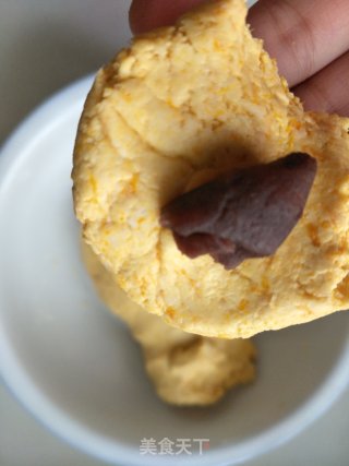 桂花酒酿南瓜豆沙圆子的做法步骤：6