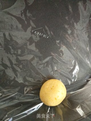 桂花酒酿南瓜豆沙圆子的做法步骤：7