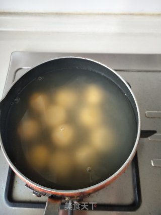 桂花酒酿南瓜豆沙圆子的做法步骤：10