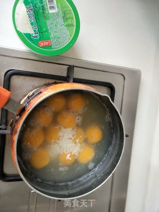 桂花酒酿南瓜豆沙圆子的做法步骤：11