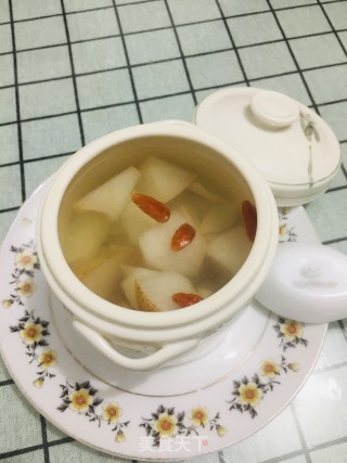 百合雪梨枸杞糖水的做法步骤：6