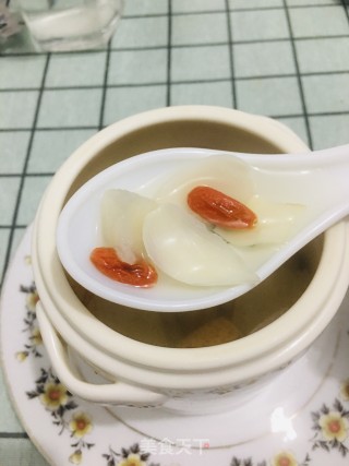 百合雪梨枸杞糖水的做法步骤：7
