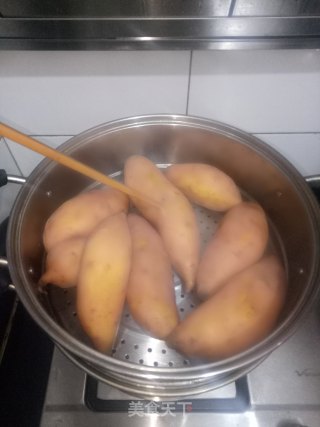 清蒸红薯的做法步骤：3
