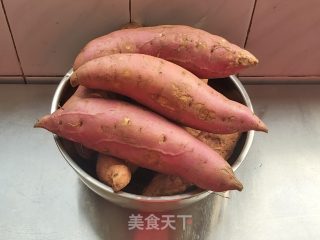 香烤烟薯的做法步骤：1