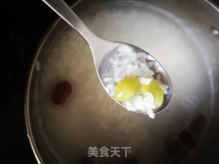 红枣白果大米粥的做法步骤：3