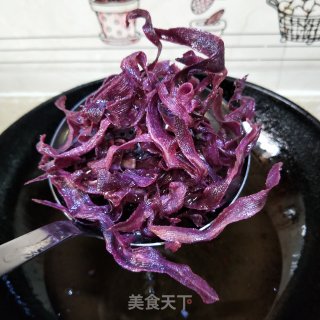 椰蓉紫薯片的做法步骤：8