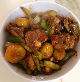 四季豆红烧排骨的做法步骤：9