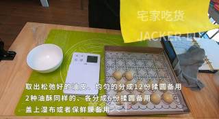 奶黄椰蓉桃花酥，需要“一点”耐心的小甜品，完成后成就感十足。的做法步骤：10