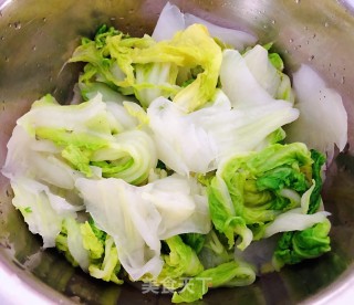 西红柿白菜炒五花肉的做法步骤：5