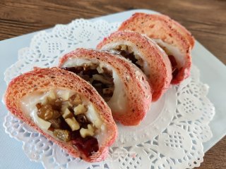 火龙果麻薯软欧包的做法步骤：30